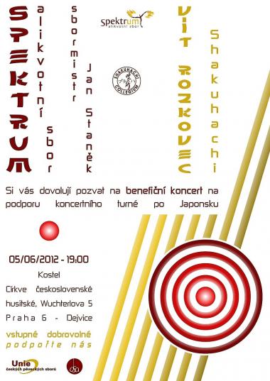 Pozvánka na koncert 5.6.2012 - Alikvotní sbor Spektrum a Vít Rozkovec