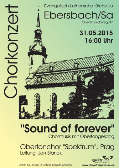 Alikvotní sbor Spektrum - pozvánka na koncert 31.5.2015