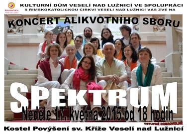 Alikvotní sbor Spektrum - pozvánka na koncert 17.5.2015