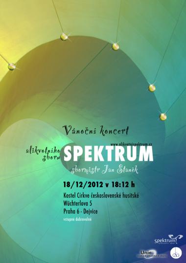 Alikvotní sbor Spektrum, pozvánka na koncert 18.12.2012