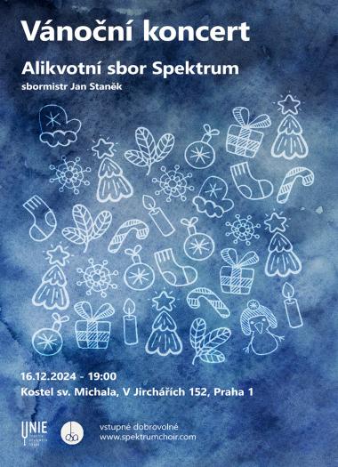 Alikvotní sbor Spektrum - pozvánka na koncert 16.12.2024