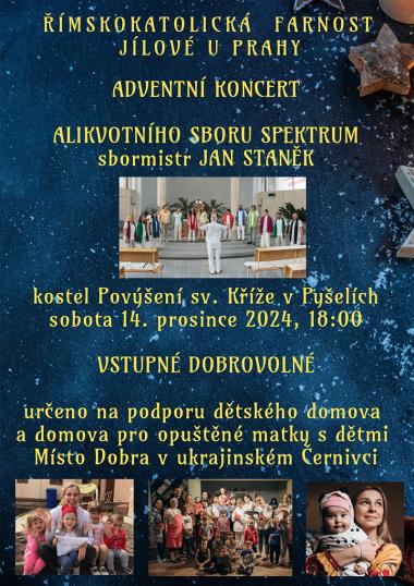 Alikvotní sbor Spektrum - pozvánka na koncert 14.12.2024