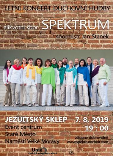 Alikvotní sbor Spektrum - pozvánka na koncert 7.8.2019