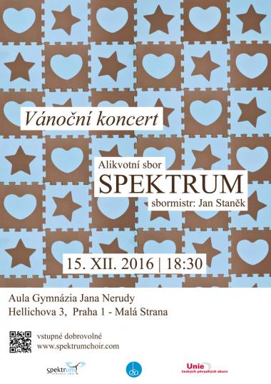 Alikvotní sbor Spektrum - pozvánka na koncert 15.12.2016